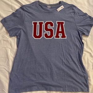 USA Heather Blue T-Shirt by Old Navy